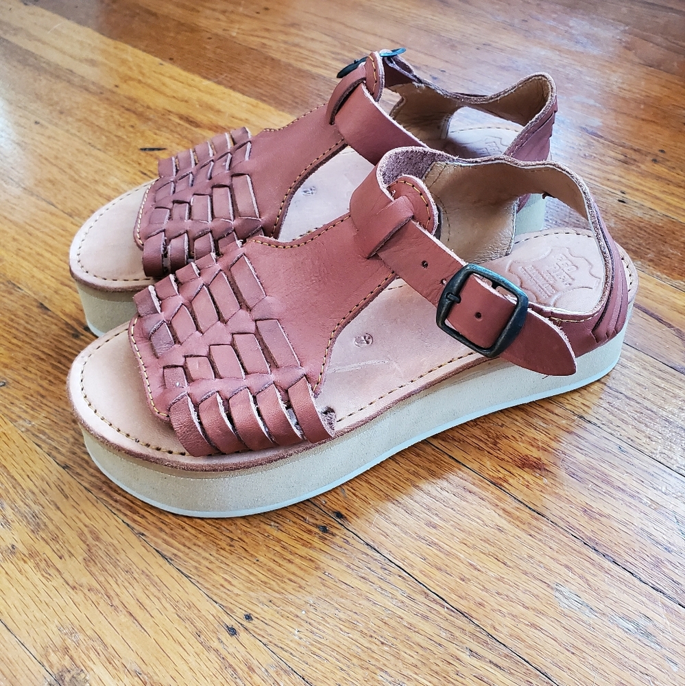 NEW Woven Mexican Leather Sandals